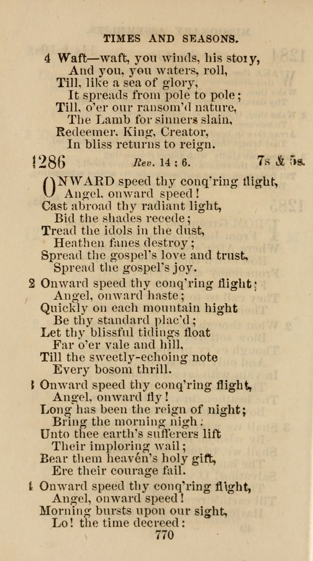 The Christian Hymn Book: a compilation of psalms, hymns and spiritual songs, original and selected (Rev. and enl.) page 779