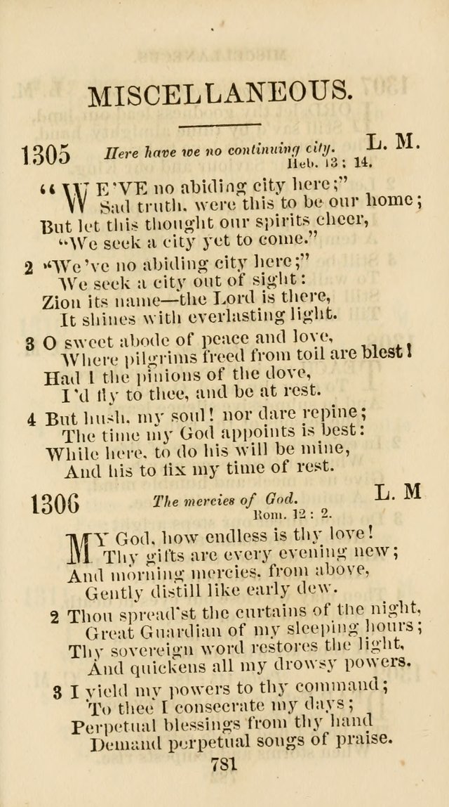 The Christian Hymn Book: a compilation of psalms, hymns and spiritual songs, original and selected (Rev. and enl.) page 790