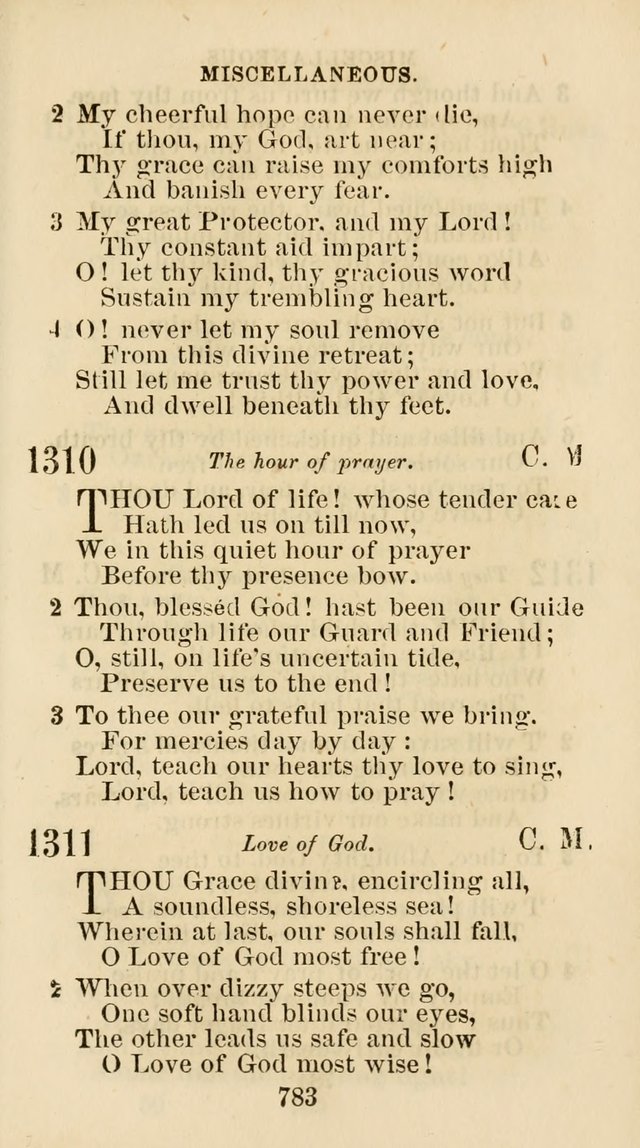 The Christian Hymn Book: a compilation of psalms, hymns and spiritual songs, original and selected (Rev. and enl.) page 792