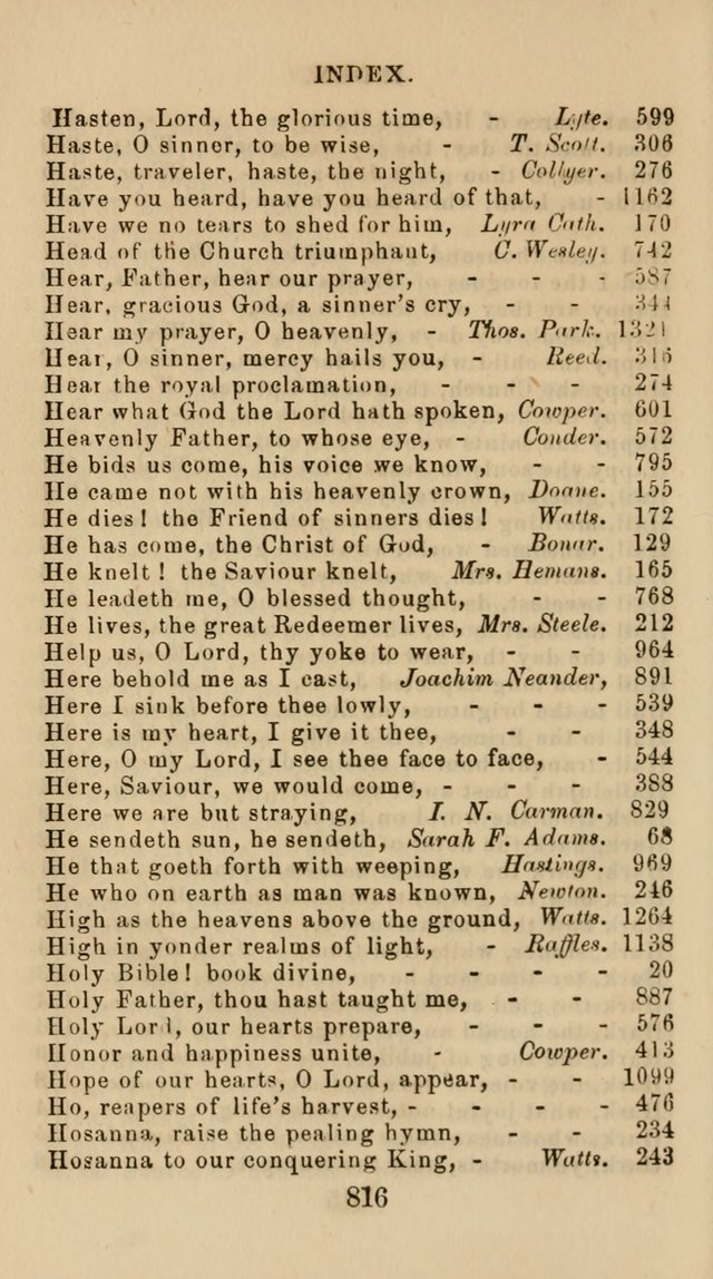 The Christian Hymn Book: a compilation of psalms, hymns and spiritual songs, original and selected (Rev. and enl.) page 825