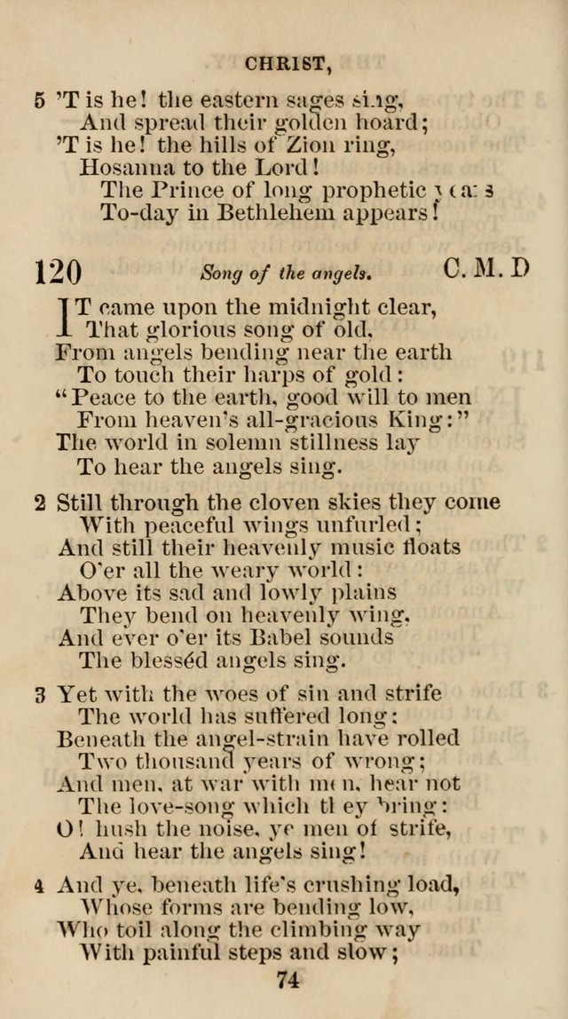 The Christian Hymn Book: a compilation of psalms, hymns and spiritual songs, original and selected (Rev. and enl.) page 83