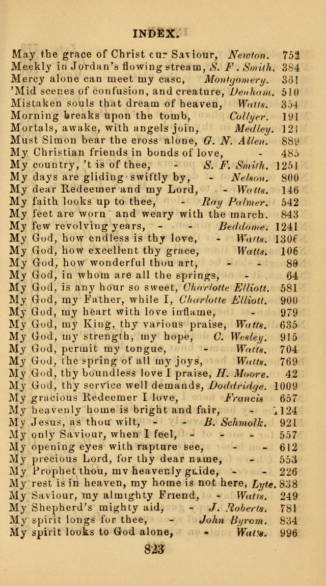 The Christian Hymn Book: a compilation of psalms, hymns and spiritual songs, original and selected (Rev. and enl.) page 832