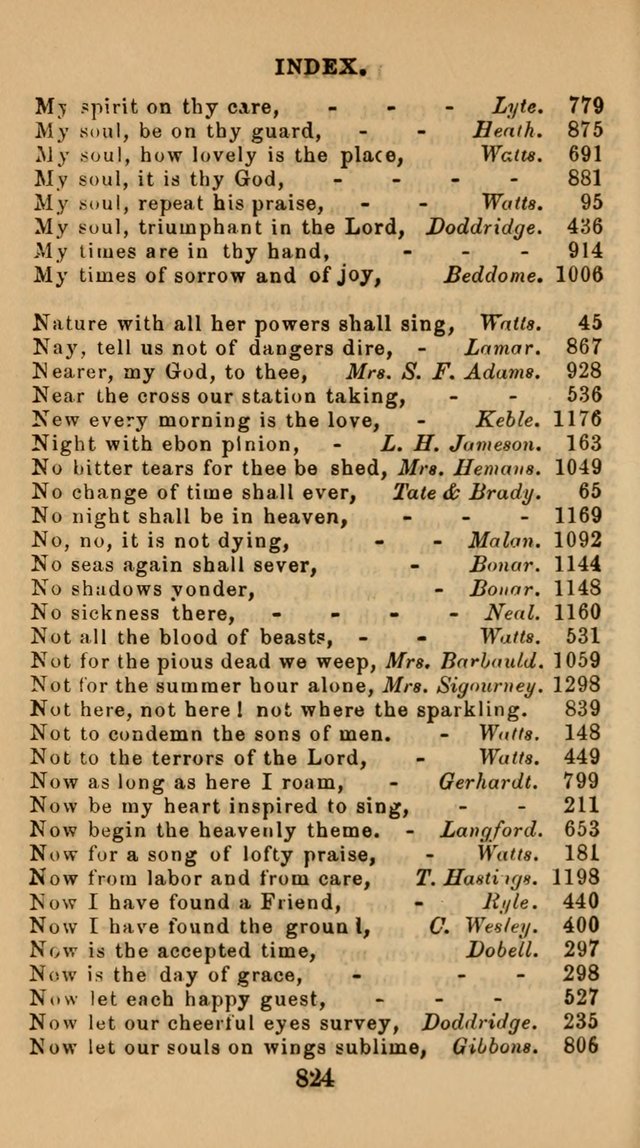 The Christian Hymn Book: a compilation of psalms, hymns and spiritual songs, original and selected (Rev. and enl.) page 833