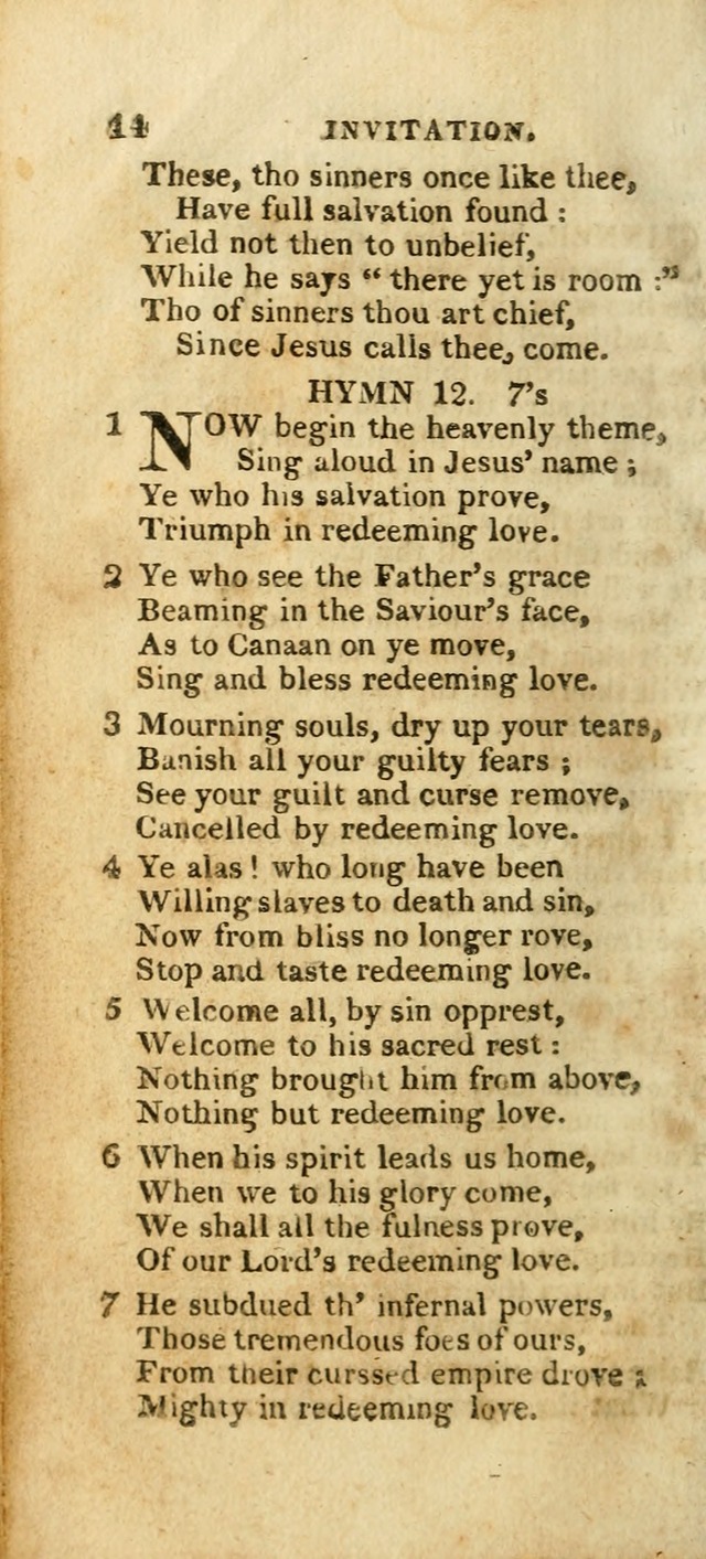 The Christian Hymn-Book (Corr. and Enl., 3rd. ed.) page 14