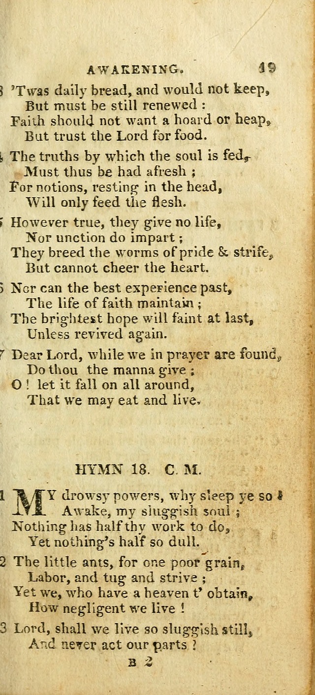 The Christian Hymn-Book (Corr. and Enl., 3rd. ed.) page 19