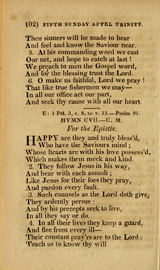 Church Hymn Book: consisting of newly composed hymns with the addition of hymns and psalms, from other authors, carefully adapted for the use of public worship, and many other occasions (1st ed.) page 121