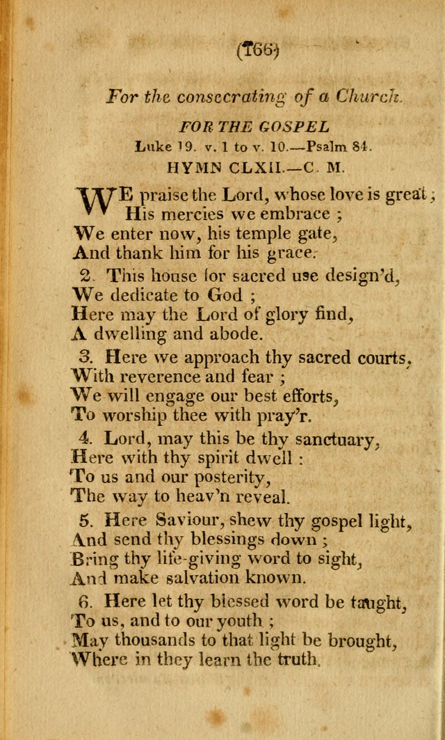 Church Hymn Book: consisting of newly composed hymns with the addition of hymns and psalms, from other authors, carefully adapted for the use of public worship, and many other occasions (1st ed.) page 185