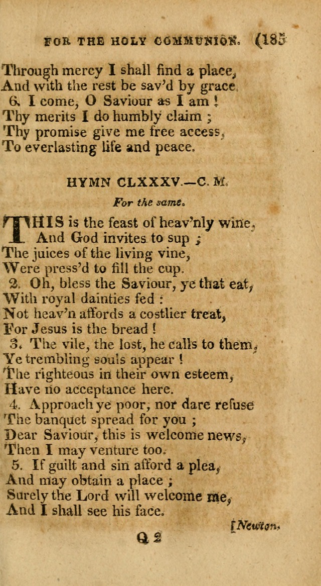 Church Hymn Book: consisting of newly composed hymns with the addition of hymns and psalms, from other authors, carefully adapted for the use of public worship, and many other occasions (1st ed.) page 204