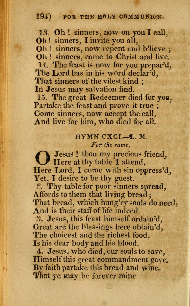 Church Hymn Book: consisting of newly composed hymns with the addition of hymns and psalms, from other authors, carefully adapted for the use of public worship, and many other occasions (1st ed.) page 213