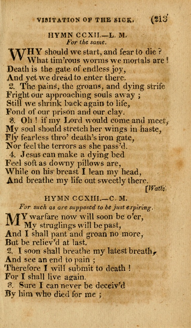 Church Hymn Book: consisting of newly composed hymns with the addition of hymns and psalms, from other authors, carefully adapted for the use of public worship, and many other occasions (1st ed.) page 232