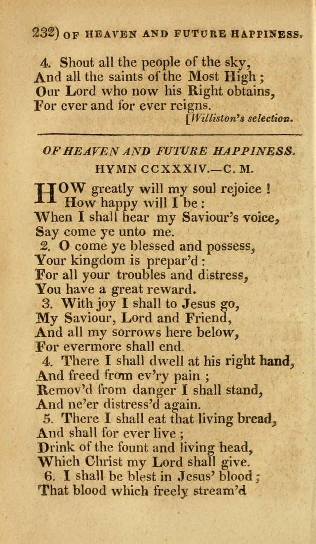 Church Hymn Book: consisting of newly composed hymns with the addition of hymns and psalms, from other authors, carefully adapted for the use of public worship, and many other occasions (1st ed.) page 251