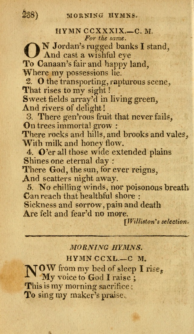 Church Hymn Book: consisting of newly composed hymns with the addition of hymns and psalms, from other authors, carefully adapted for the use of public worship, and many other occasions (1st ed.) page 257