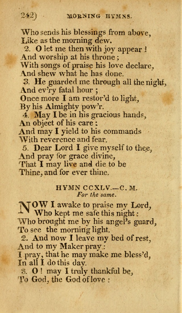 Church Hymn Book: consisting of newly composed hymns with the addition of hymns and psalms, from other authors, carefully adapted for the use of public worship, and many other occasions (1st ed.) page 261