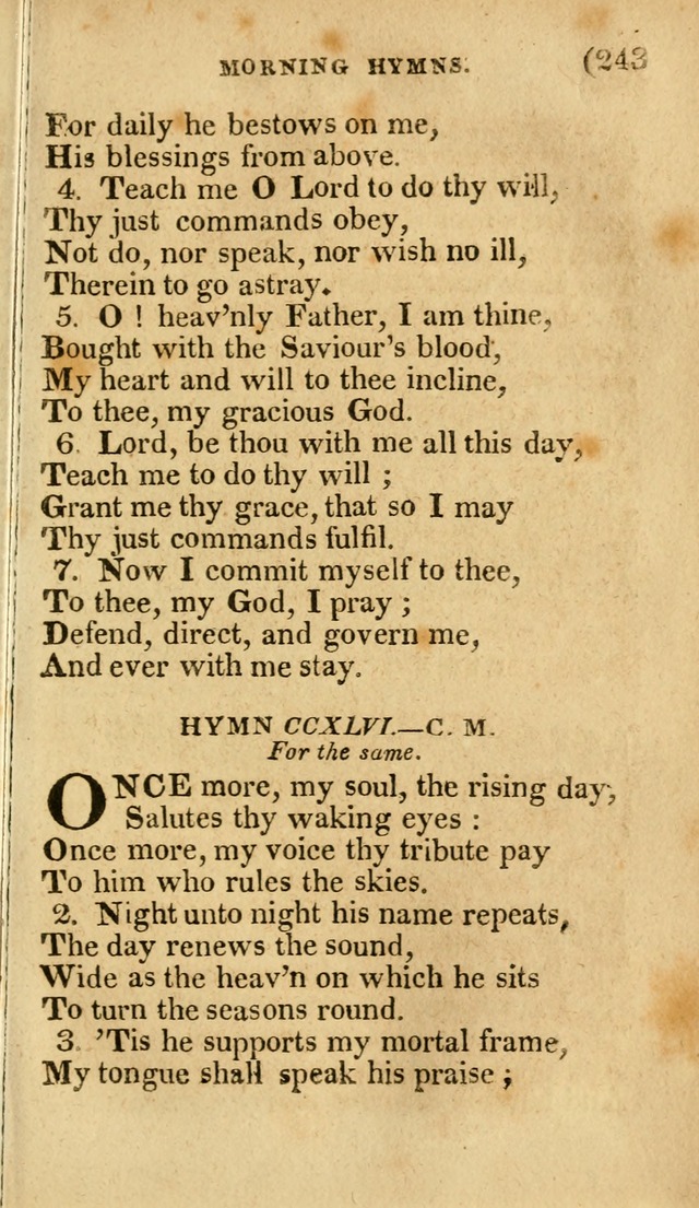 Church Hymn Book: consisting of newly composed hymns with the addition of hymns and psalms, from other authors, carefully adapted for the use of public worship, and many other occasions (1st ed.) page 262