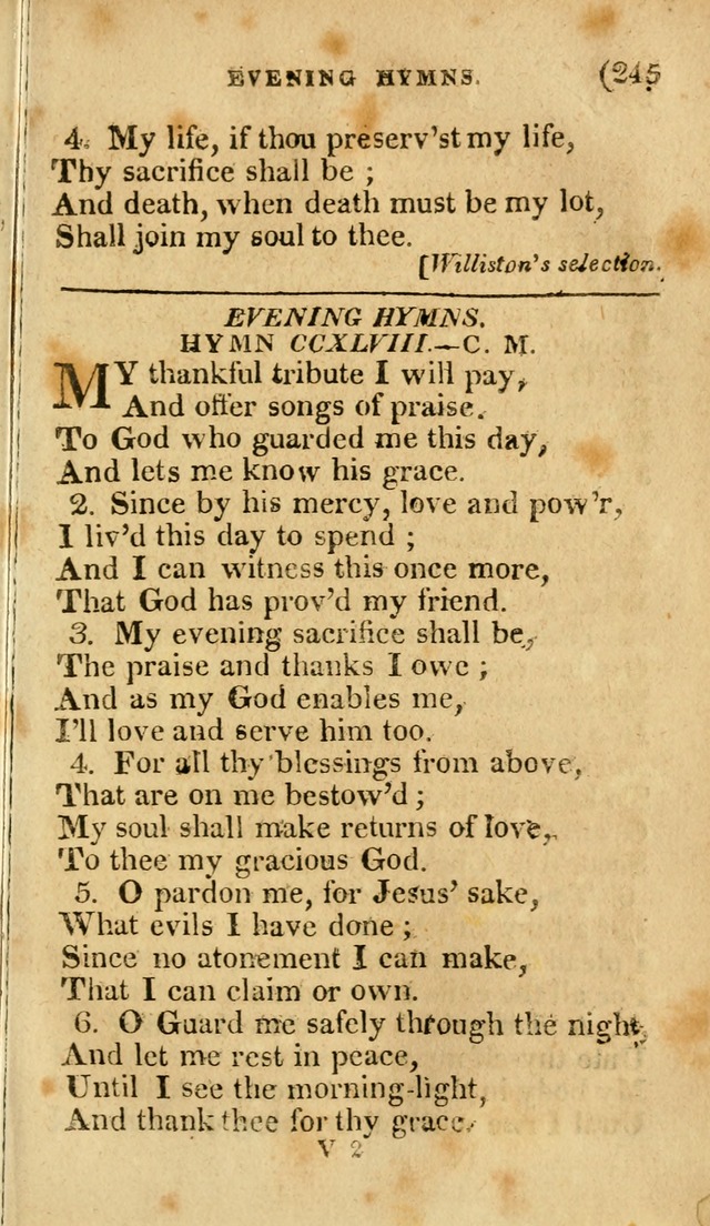 Church Hymn Book: consisting of newly composed hymns with the addition of hymns and psalms, from other authors, carefully adapted for the use of public worship, and many other occasions (1st ed.) page 264