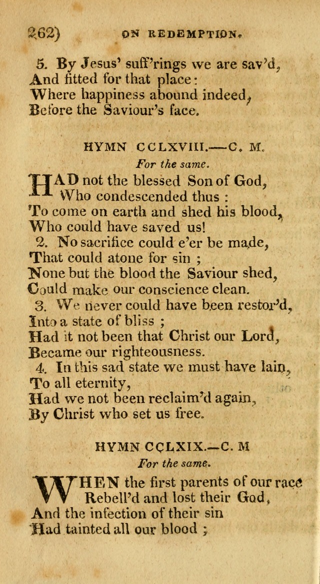 Church Hymn Book: consisting of newly composed hymns with the addition of hymns and psalms, from other authors, carefully adapted for the use of public worship, and many other occasions (1st ed.) page 281