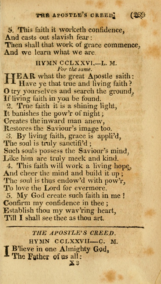 Church Hymn Book: consisting of newly composed hymns with the addition of hymns and psalms, from other authors, carefully adapted for the use of public worship, and many other occasions (1st ed.) page 288