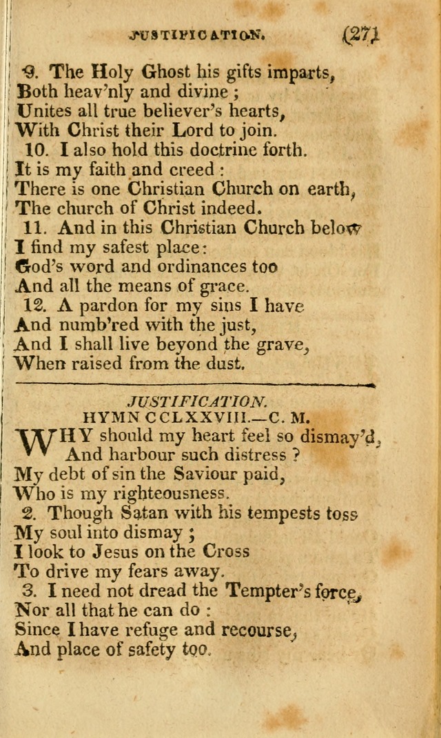 Church Hymn Book: consisting of newly composed hymns with the addition of hymns and psalms, from other authors, carefully adapted for the use of public worship, and many other occasions (1st ed.) page 290