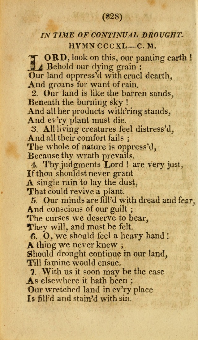 Church Hymn Book: consisting of newly composed hymns with the addition of hymns and psalms, from other authors, carefully adapted for the use of public worship, and many other occasions (1st ed.) page 347