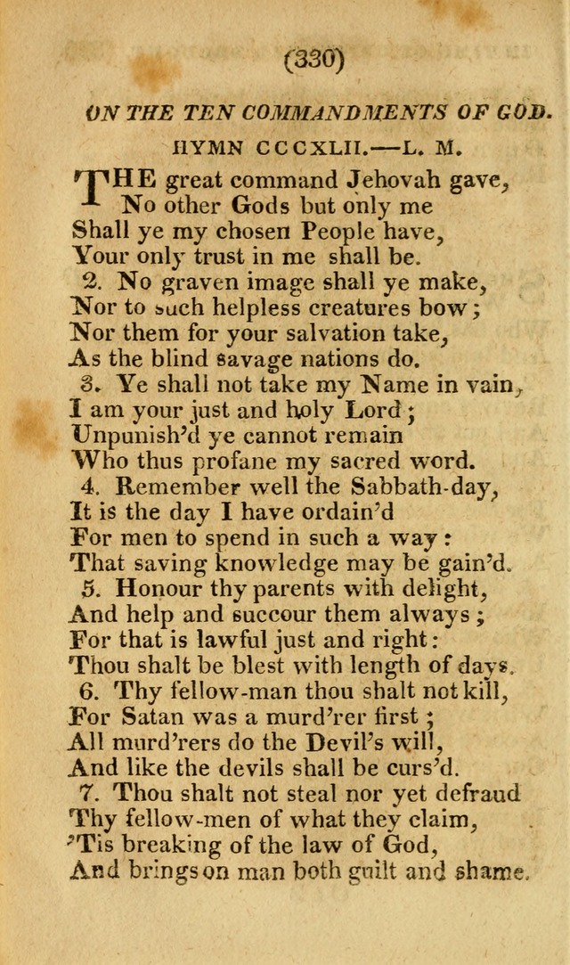 Church Hymn Book: consisting of newly composed hymns with the addition of hymns and psalms, from other authors, carefully adapted for the use of public worship, and many other occasions (1st ed.) page 349