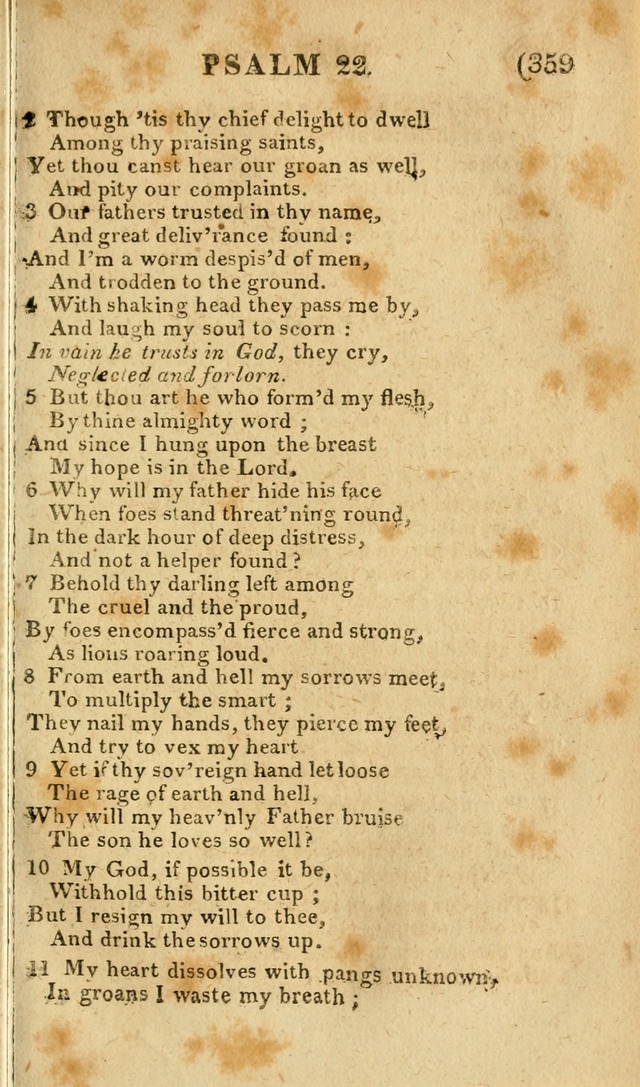 Church Hymn Book: consisting of newly composed hymns with the addition of hymns and psalms, from other authors, carefully adapted for the use of public worship, and many other occasions (1st ed.) page 378