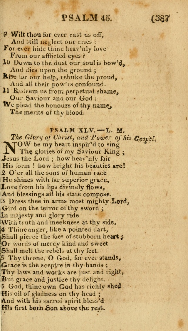 Church Hymn Book: consisting of newly composed hymns with the addition of hymns and psalms, from other authors, carefully adapted for the use of public worship, and many other occasions (1st ed.) page 406