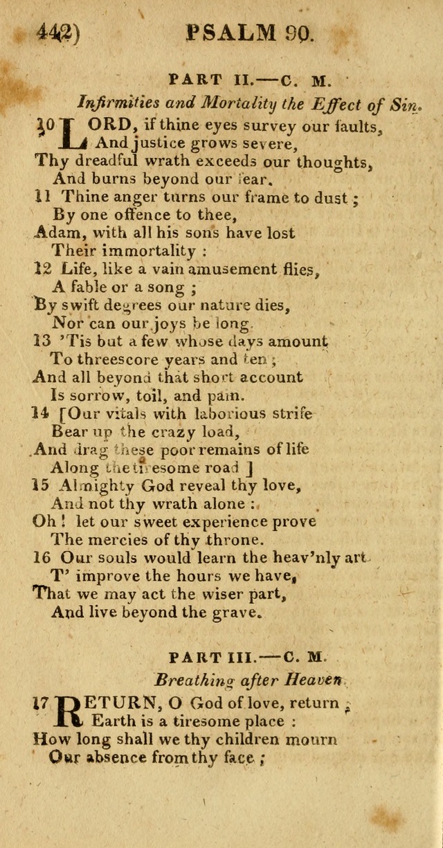 Church Hymn Book: consisting of newly composed hymns with the addition of hymns and psalms, from other authors, carefully adapted for the use of public worship, and many other occasions (1st ed.) page 461