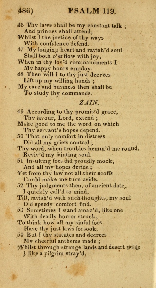 Church Hymn Book: consisting of newly composed hymns with the addition of hymns and psalms, from other authors, carefully adapted for the use of public worship, and many other occasions (1st ed.) page 505