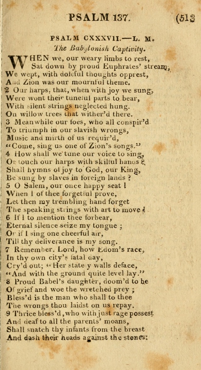 Church Hymn Book: consisting of newly composed hymns with the addition of hymns and psalms, from other authors, carefully adapted for the use of public worship, and many other occasions (1st ed.) page 532