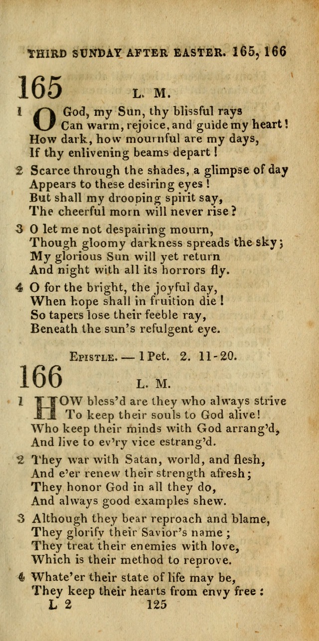 Church Hymn Book; consisting of hymns and psalms, original and selected. adapted to public worship and many other occasions. 2nd ed. page 125