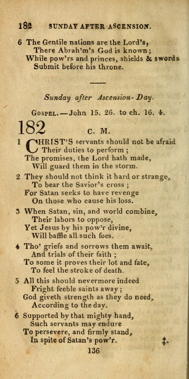 Church Hymn Book; consisting of hymns and psalms, original and selected. adapted to public worship and many other occasions. 2nd ed. page 134