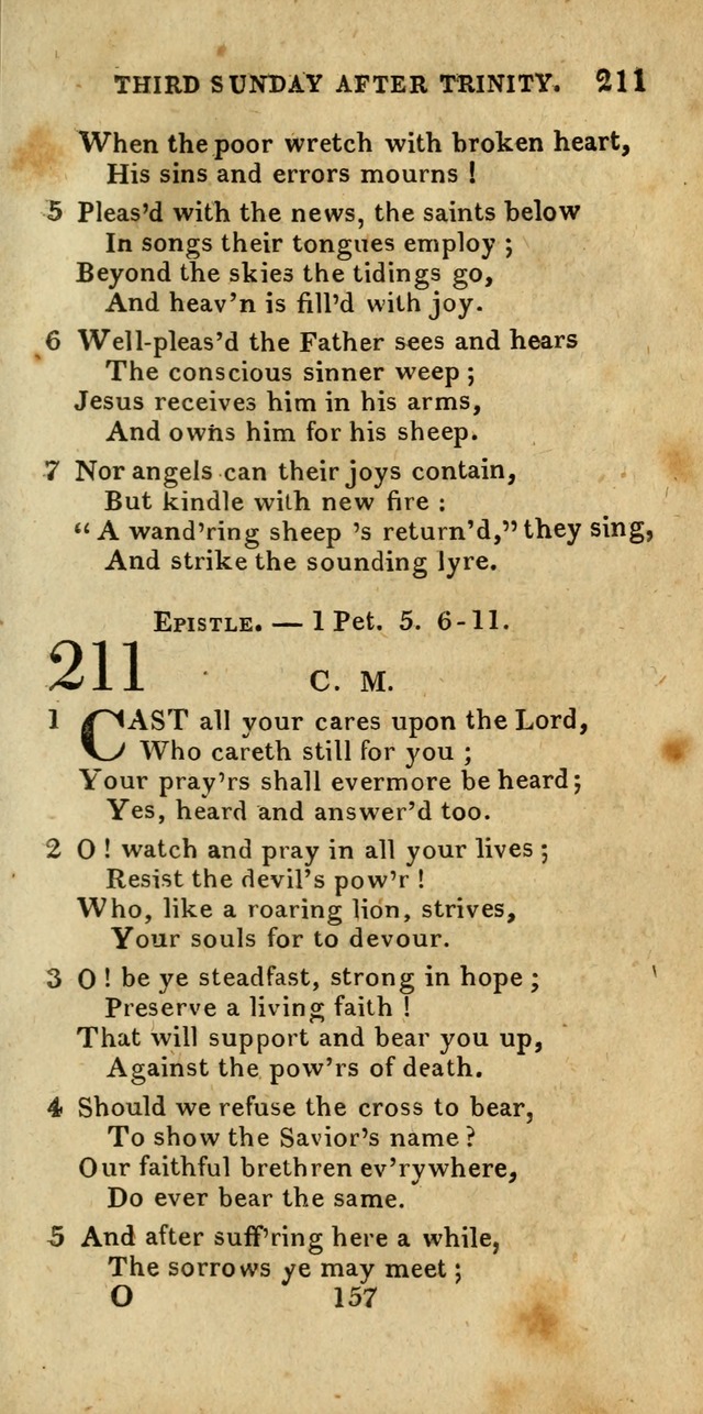 Church Hymn Book; consisting of hymns and psalms, original and selected. adapted to public worship and many other occasions. 2nd ed. page 155