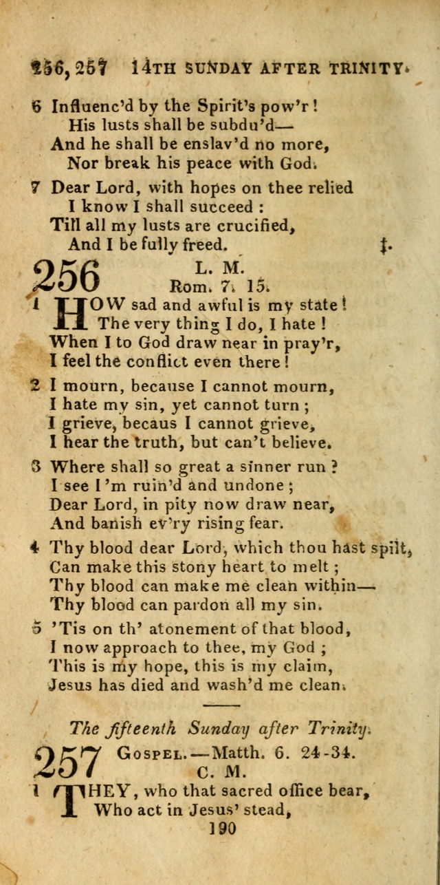 Church Hymn Book; consisting of hymns and psalms, original and selected. adapted to public worship and many other occasions. 2nd ed. page 188