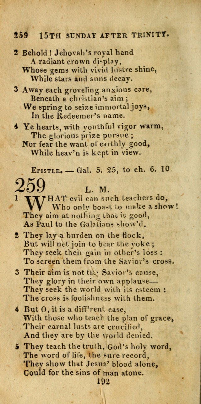 Church Hymn Book; consisting of hymns and psalms, original and selected. adapted to public worship and many other occasions. 2nd ed. page 190