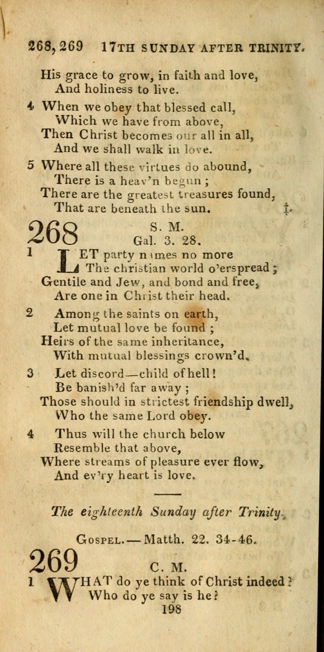 Church Hymn Book; consisting of hymns and psalms, original and selected. adapted to public worship and many other occasions. 2nd ed. page 196