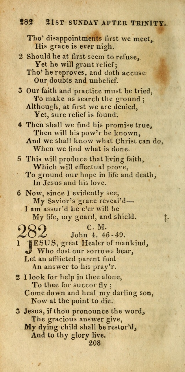 Church Hymn Book; consisting of hymns and psalms, original and selected. adapted to public worship and many other occasions. 2nd ed. page 206