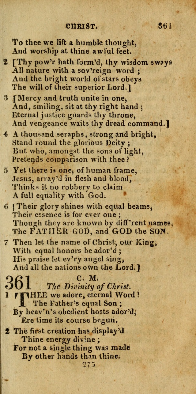 Church Hymn Book; consisting of hymns and psalms, original and selected. adapted to public worship and many other occasions. 2nd ed. page 273