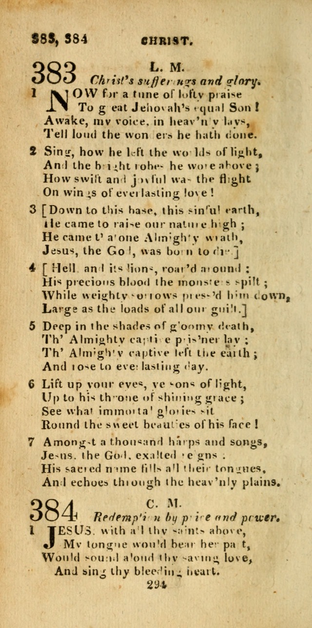 Church Hymn Book; consisting of hymns and psalms, original and selected. adapted to public worship and many other occasions. 2nd ed. page 292