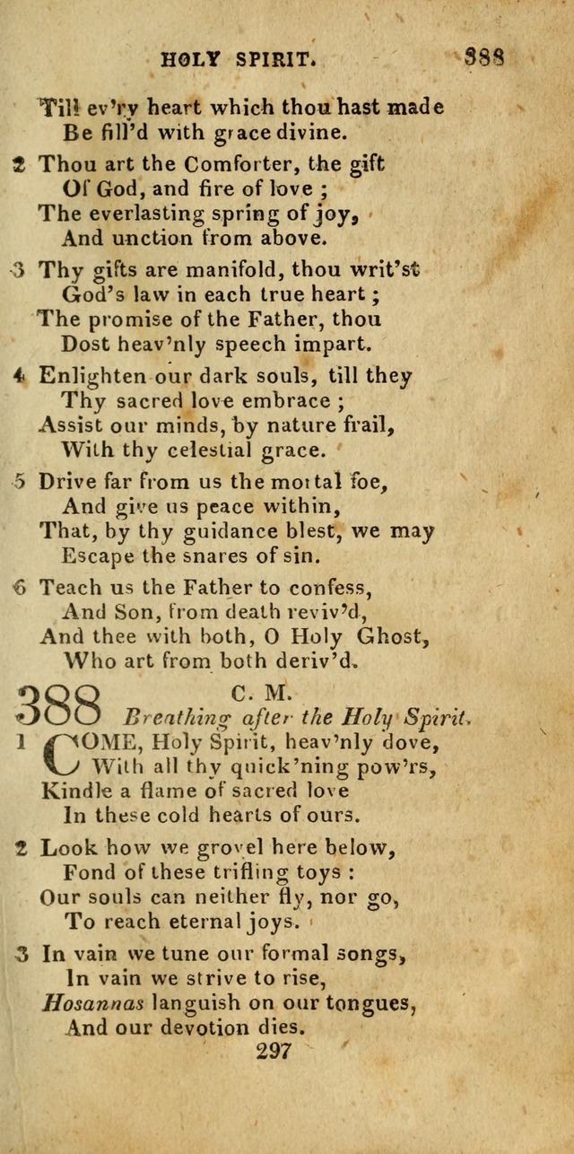 Church Hymn Book; consisting of hymns and psalms, original and selected. adapted to public worship and many other occasions. 2nd ed. page 295