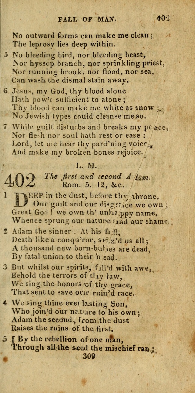 Church Hymn Book; consisting of hymns and psalms, original and selected. adapted to public worship and many other occasions. 2nd ed. page 307