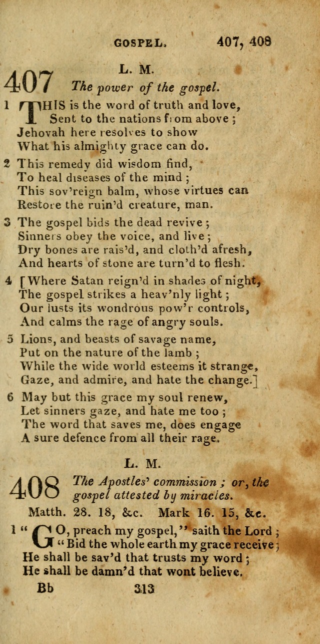 Church Hymn Book; consisting of hymns and psalms, original and selected. adapted to public worship and many other occasions. 2nd ed. page 311