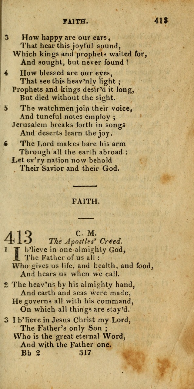 Church Hymn Book; consisting of hymns and psalms, original and selected. adapted to public worship and many other occasions. 2nd ed. page 315