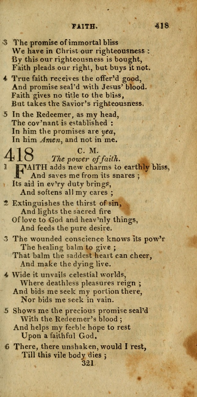 Church Hymn Book; consisting of hymns and psalms, original and selected. adapted to public worship and many other occasions. 2nd ed. page 319