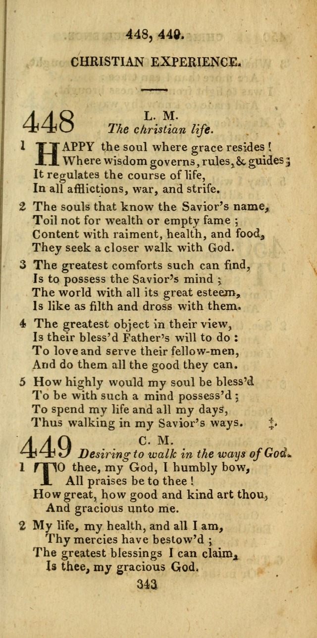 Church Hymn Book; consisting of hymns and psalms, original and selected. adapted to public worship and many other occasions. 2nd ed. page 341