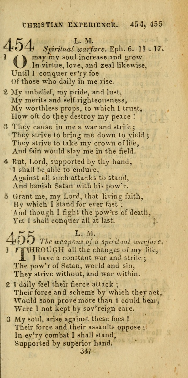 Church Hymn Book; consisting of hymns and psalms, original and selected. adapted to public worship and many other occasions. 2nd ed. page 345