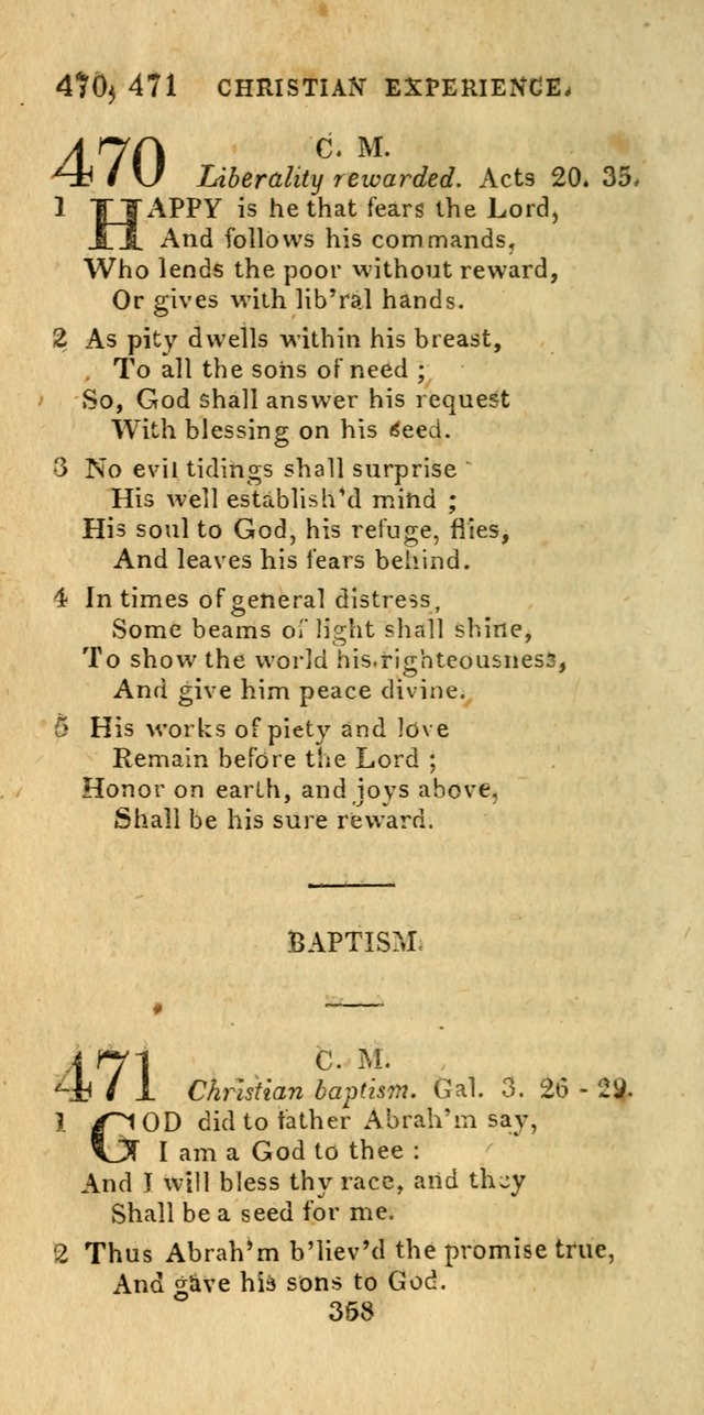 Church Hymn Book; consisting of hymns and psalms, original and selected. adapted to public worship and many other occasions. 2nd ed. page 356