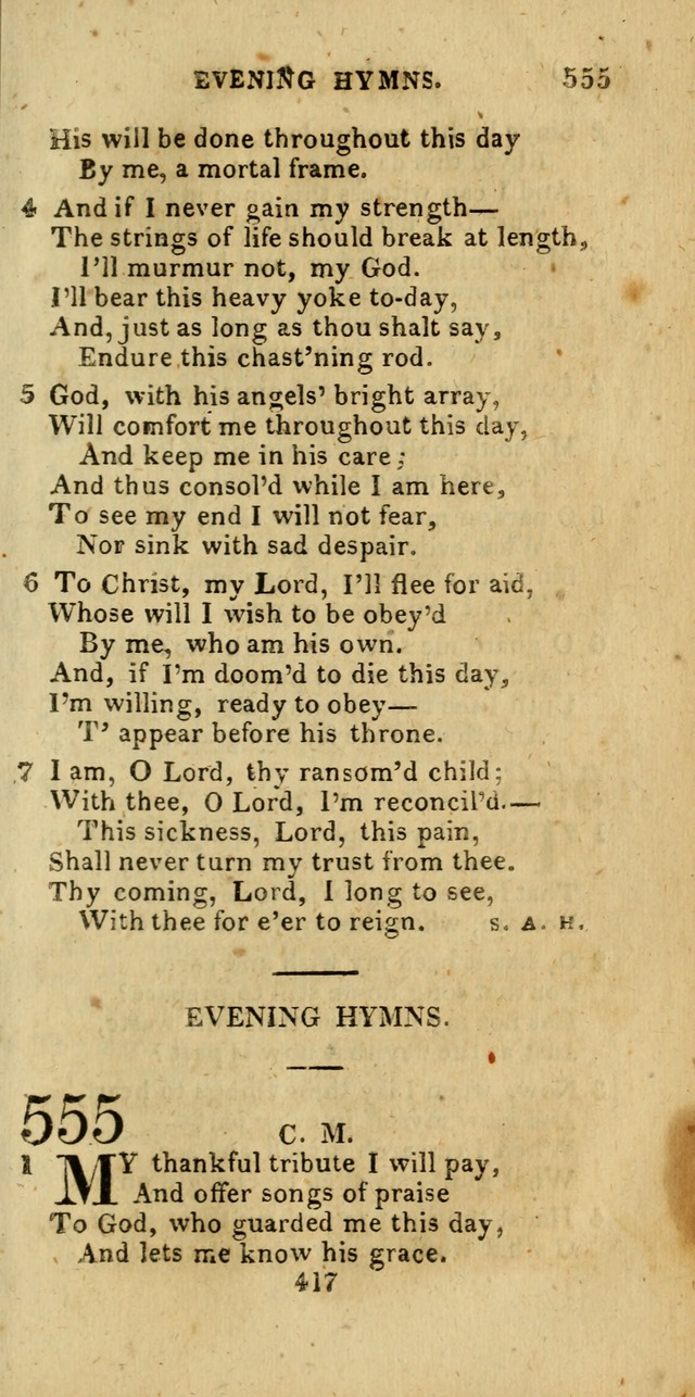 Church Hymn Book; consisting of hymns and psalms, original and selected. adapted to public worship and many other occasions. 2nd ed. page 415