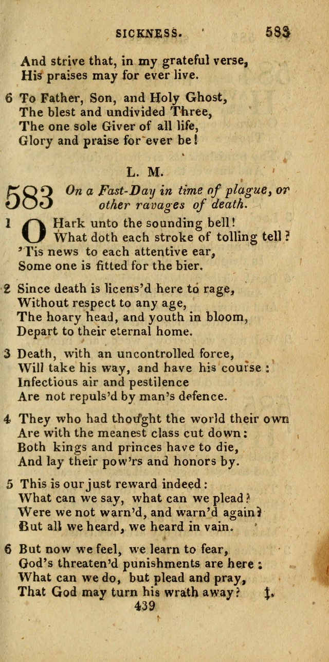 Church Hymn Book; consisting of hymns and psalms, original and selected. adapted to public worship and many other occasions. 2nd ed. page 437