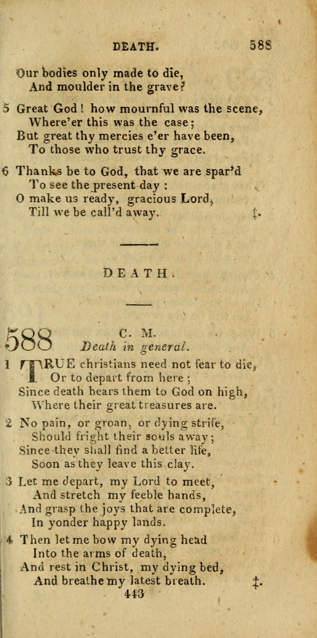 Church Hymn Book; consisting of hymns and psalms, original and selected. adapted to public worship and many other occasions. 2nd ed. page 441