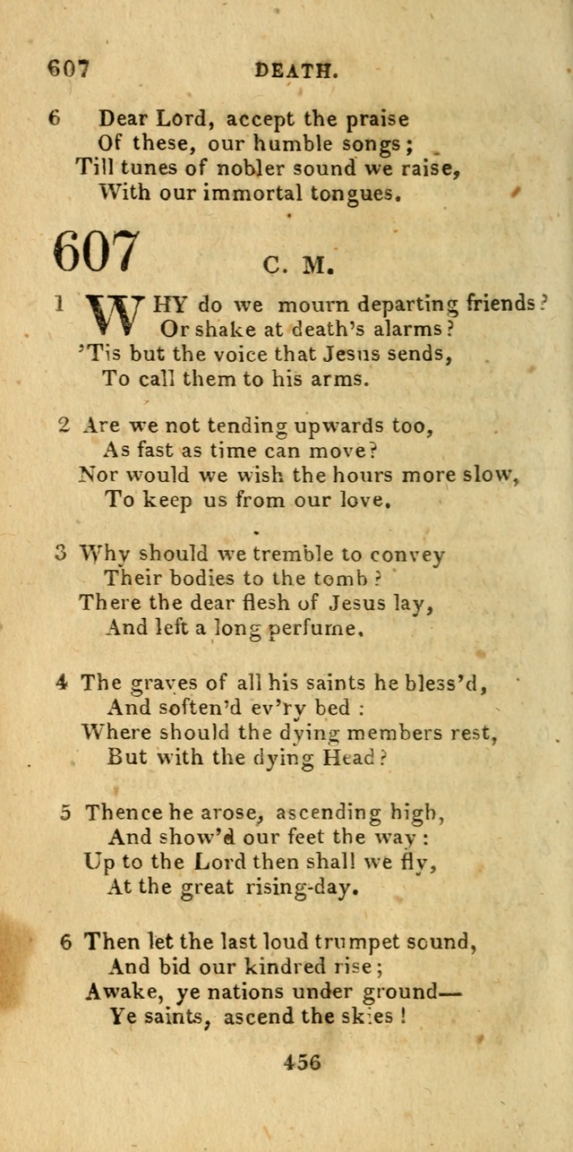 Church Hymn Book; consisting of hymns and psalms, original and selected. adapted to public worship and many other occasions. 2nd ed. page 454